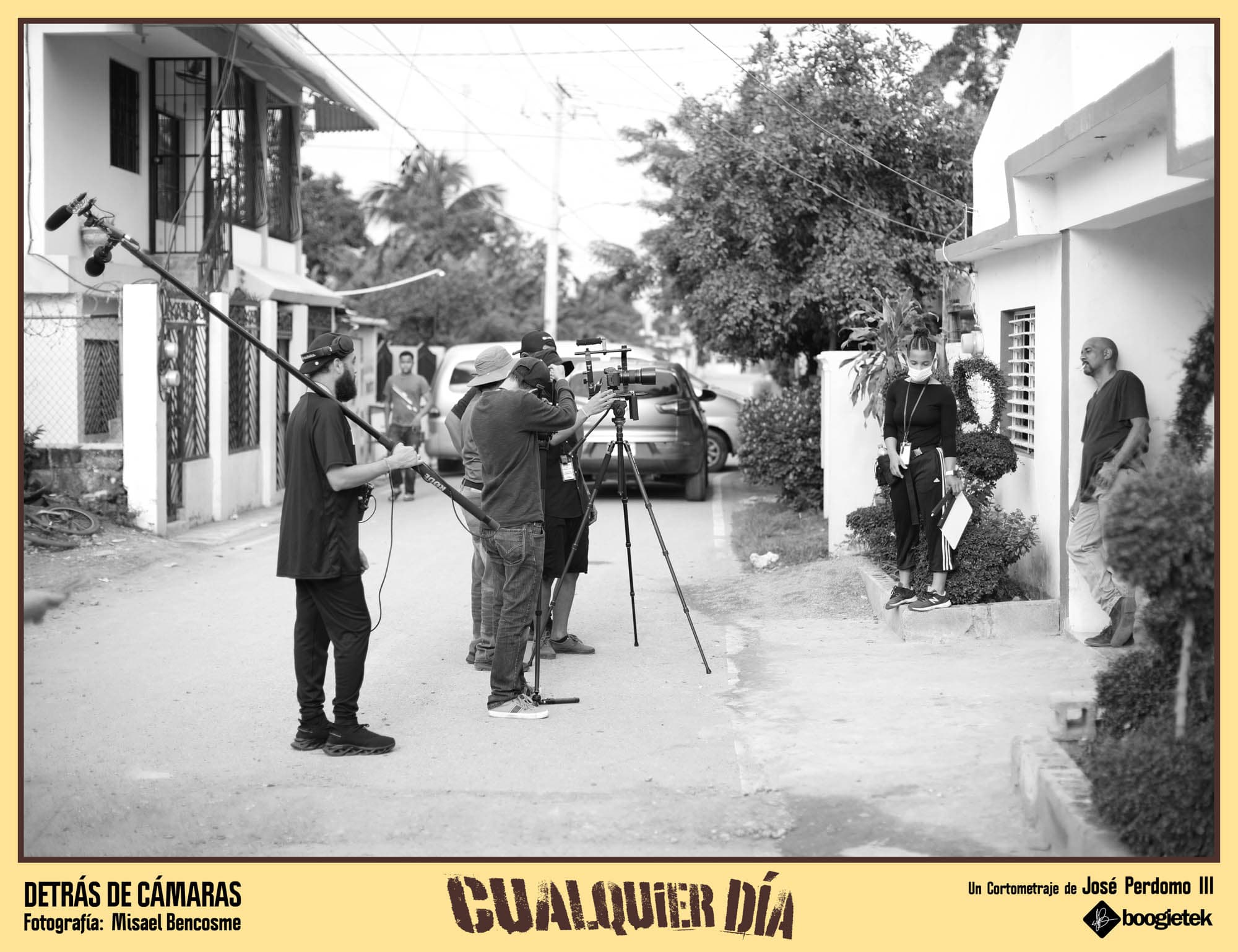 Any Day behind the scenes — Boogietek Photo+Cinema, Moca Dominican Republic, independent film production South Florida