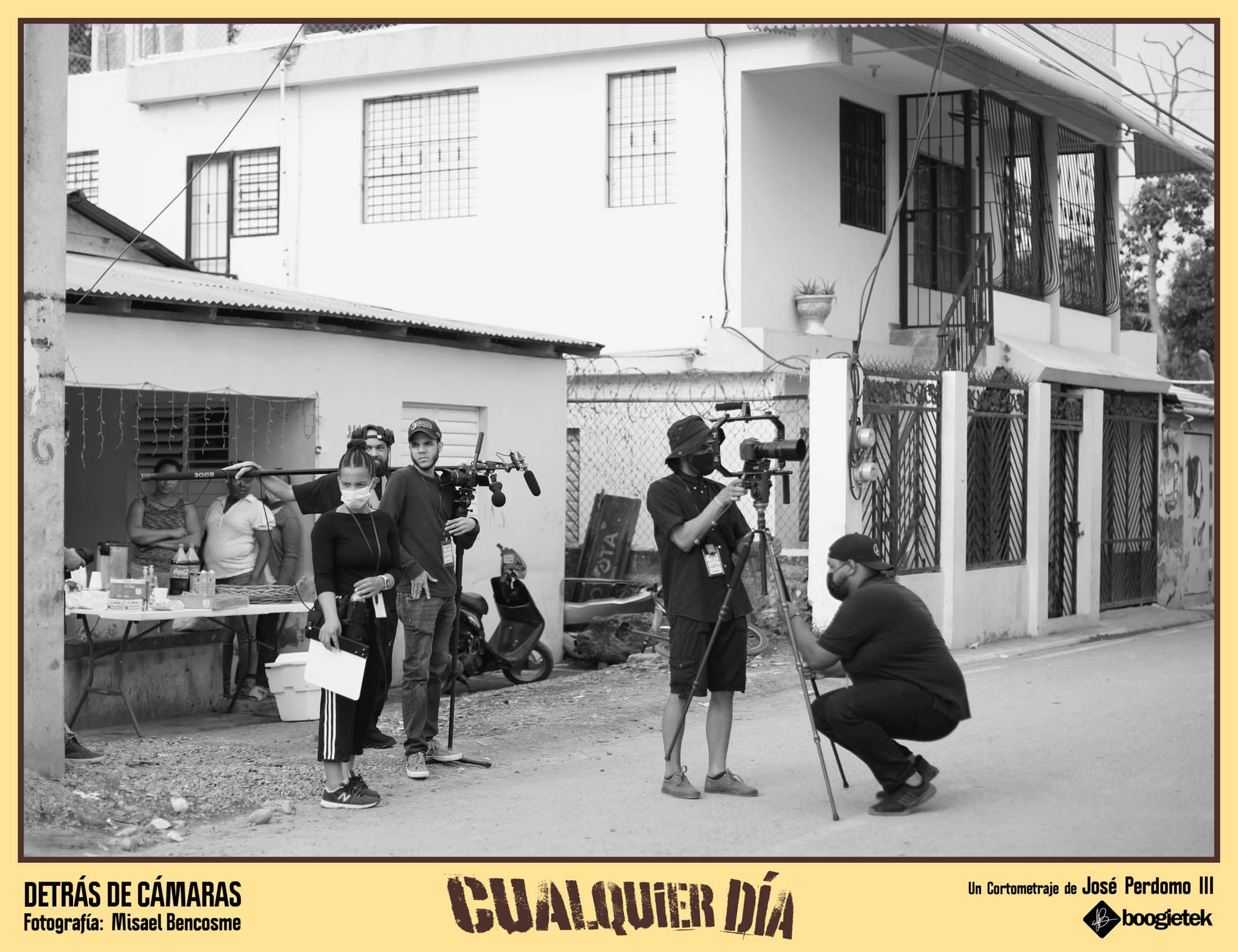 Any Day behind the scenes — Boogietek Photo+Cinema, Moca Dominican Republic, independent film production South Florida