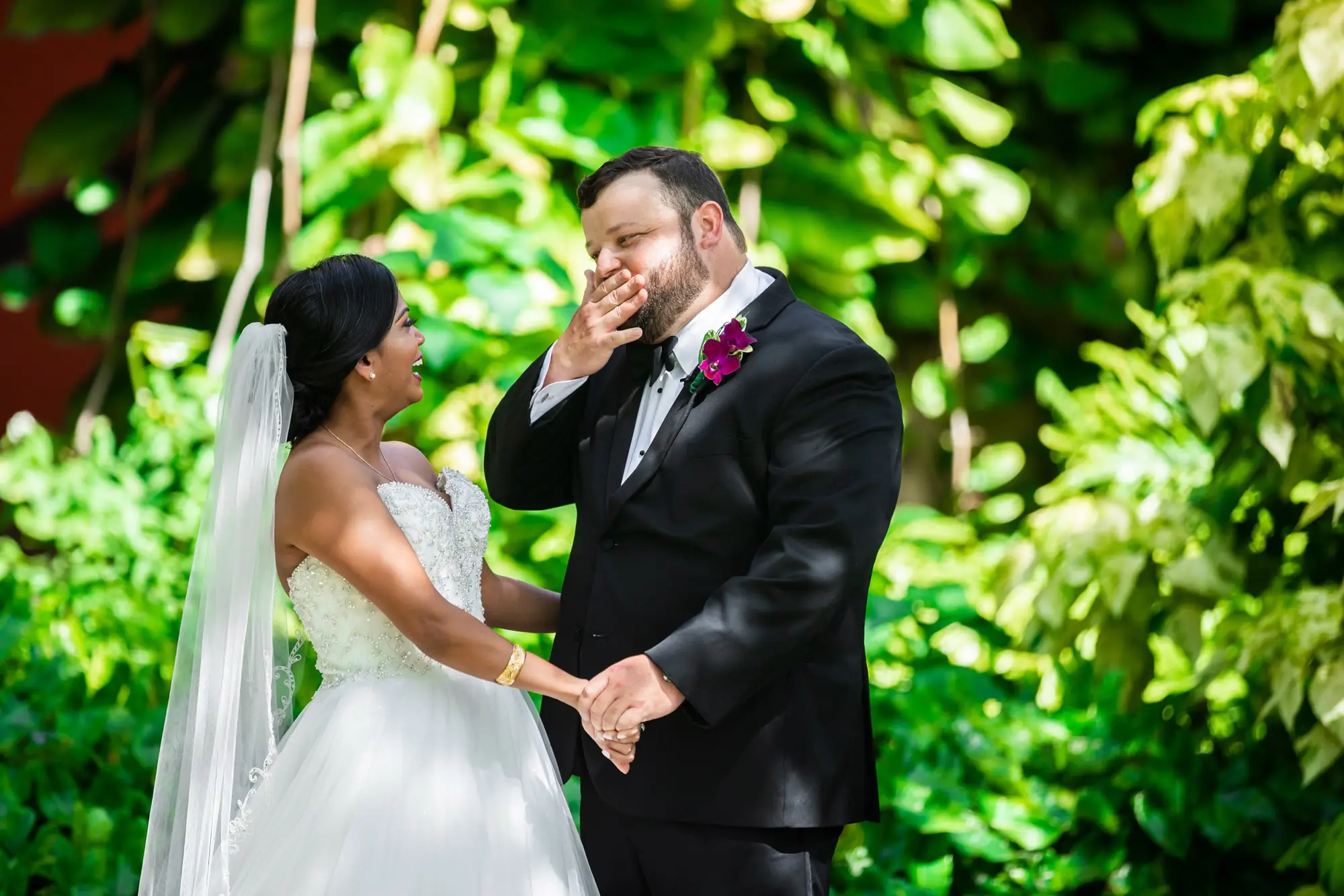 Authentic documentary wedding photography capturing real emotions at a South Florida wedding by Boogietek Photo+Cinema