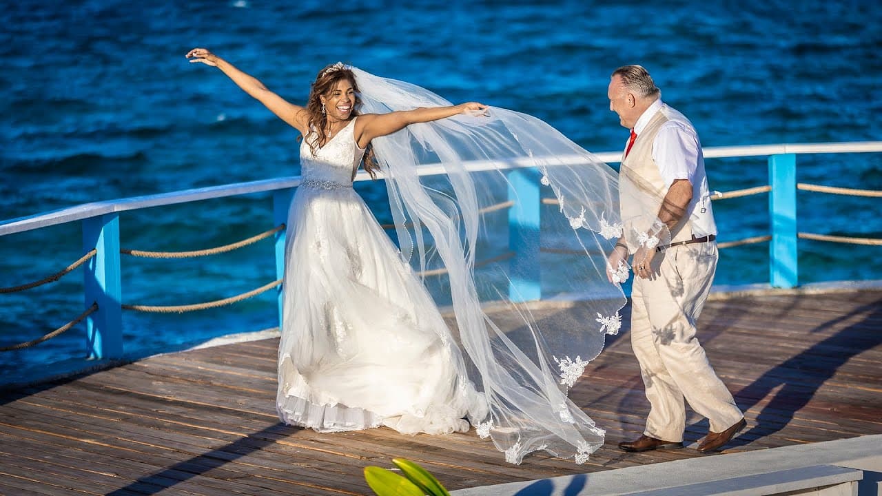 Minerva + Peter wedding at Pearl Island, Nassau, Bahamas