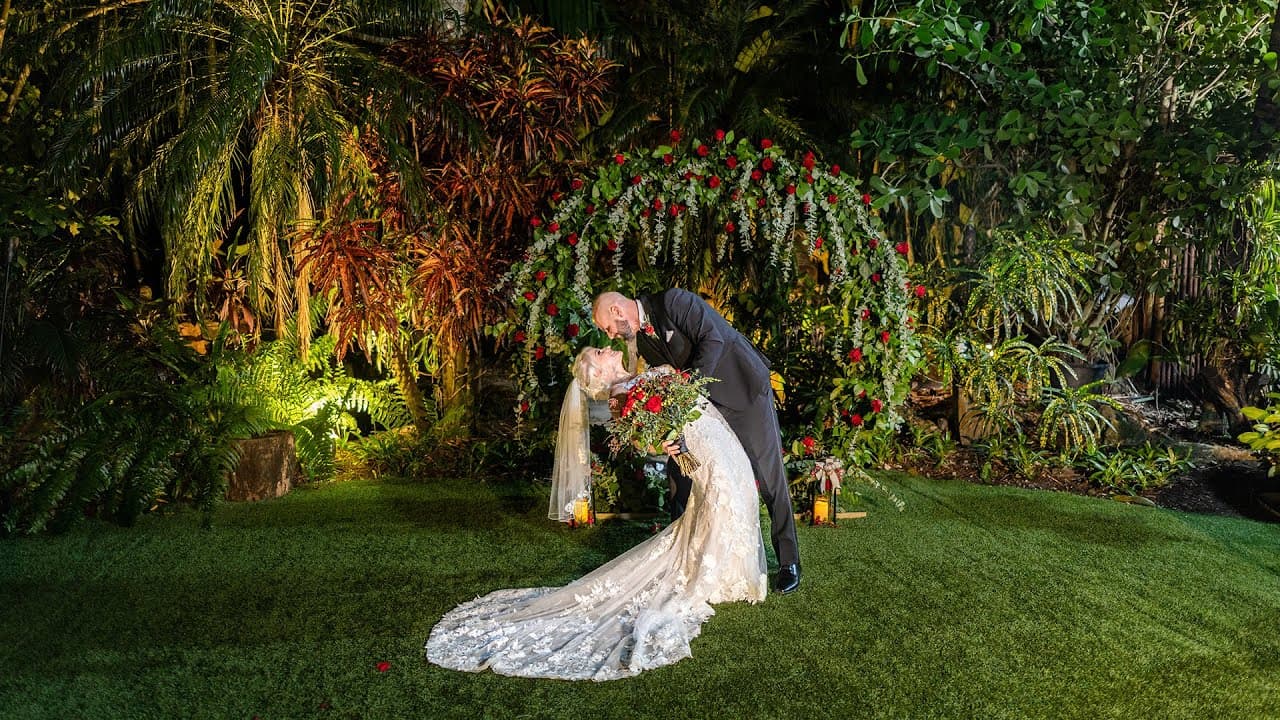 Kandi + Todd wedding at The Bamboo Gallery, Davie, FL