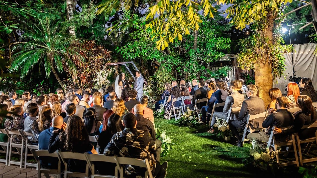 Valentina + Grant wedding at The Bamboo Gallery, Davie, FL